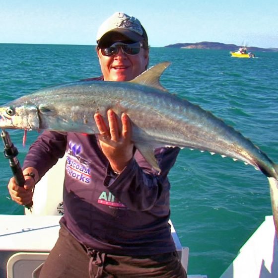 Steve Correia with Dampier Mackerel