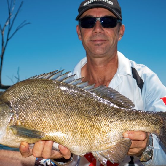 Nick Hocking with a Silver Perch