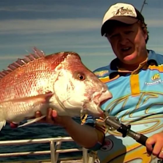 Steve Correia with Pink Snapper