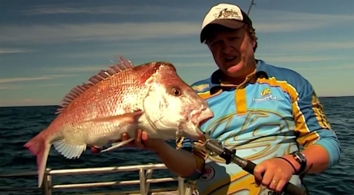 Steve Correia with Pink Snapper