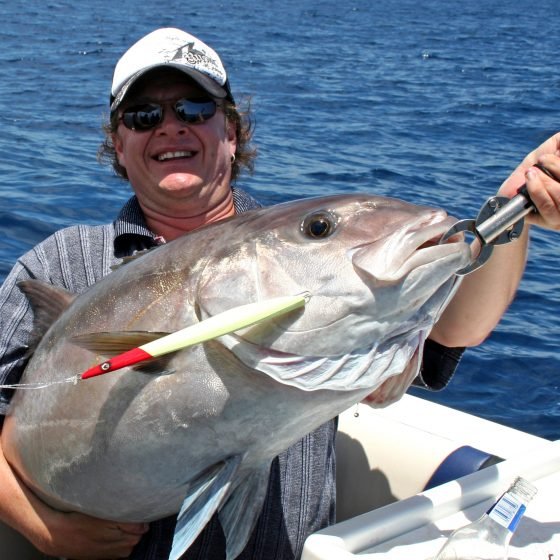 Steve Correia with 24kg Samsonfish